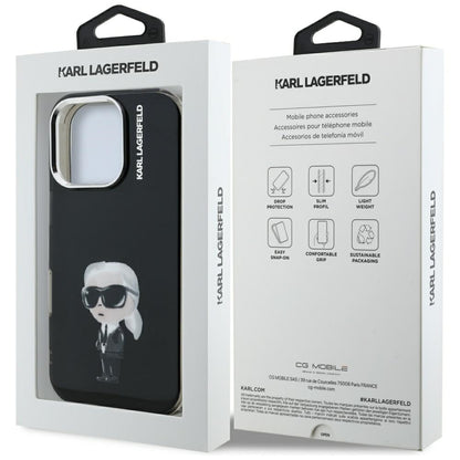 MagSafe-deksel for Apple iPhone 16 Pro, Karl Lagerfeld, IML Aquarelle Logo Karl, Svart