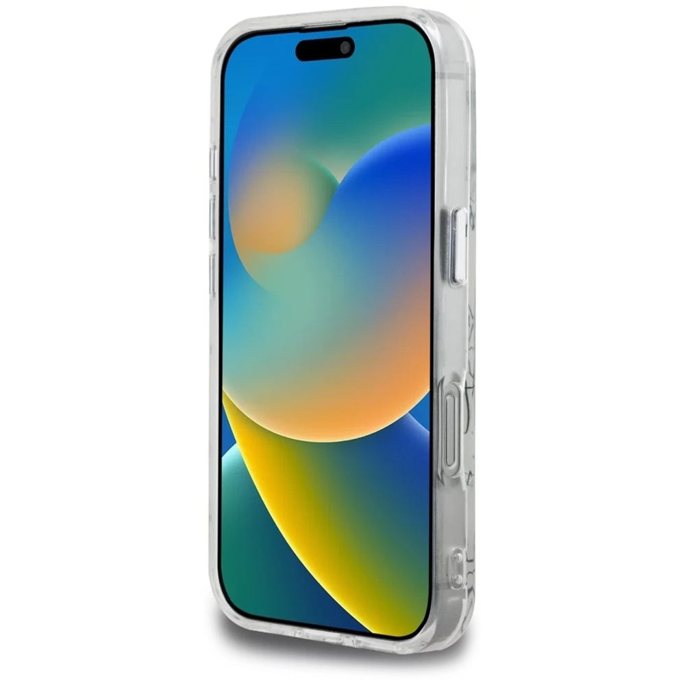 MagSafe-deksel for Apple iPhone 16 Pro, Karl Lagerfeld, IML Karl Script-mønster, Hvit