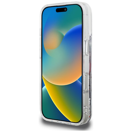 MagSafe-deksel for Apple iPhone 16 Pro, Karl Lagerfeld, Liquid Glitter Choupette Logo, Gjennomsiktig