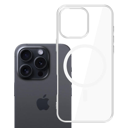 MagSafe-deksel for Apple iPhone 16 Pro Max, 3MK, Clear MagCase, Transparent