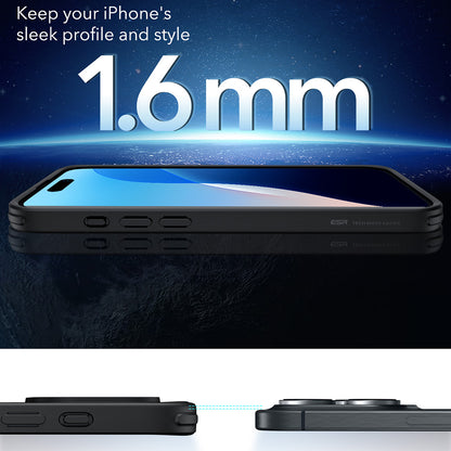 MagSafe-deksel for Apple iPhone 16 Pro Max, ESR, Classic Hybrid, Satinert svart