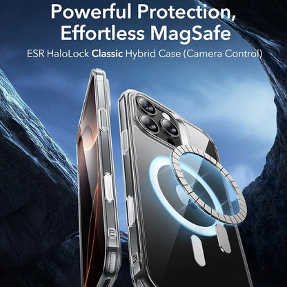 MagSafe-deksel for Apple iPhone 16 Pro Max, ESR, Classic Hybrid Slide, Gjennomsiktig