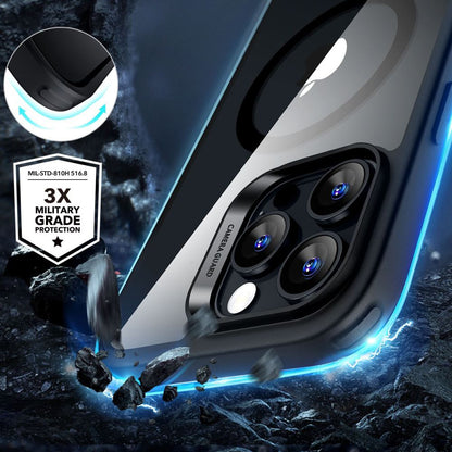 MagSafe-deksel for Apple iPhone 16 Pro Max, ESR, Classic Hybrid med skjermbeskytter, Gjennomsiktig Svart