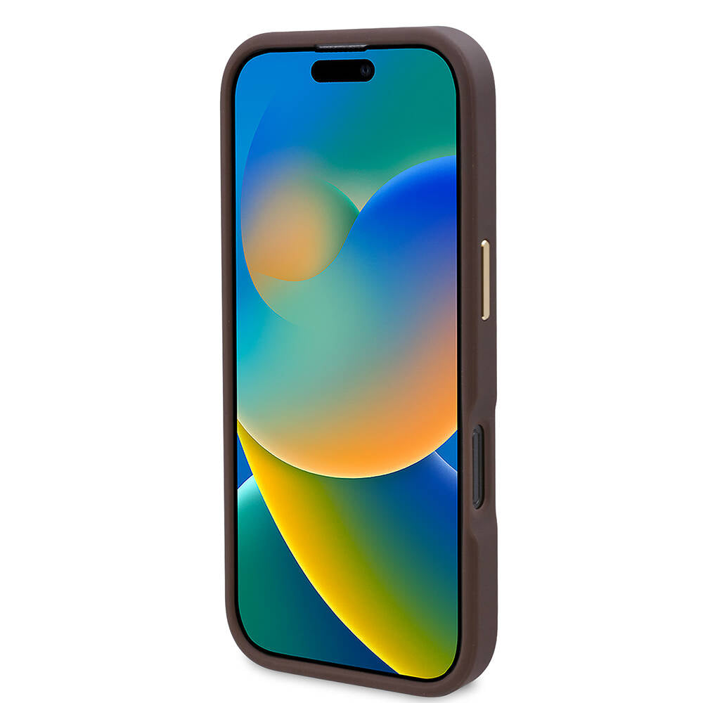 MagSafe-deksel for Apple iPhone 16 Pro Max, Guess, 4G Logo Plate, Svart