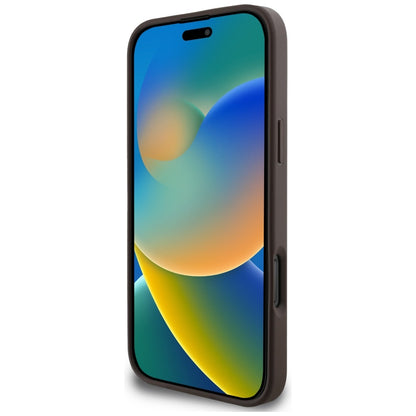 MagSafe-deksel for Apple iPhone 16 Pro Max, Guess, Cardslot 4G Stripes, Brun