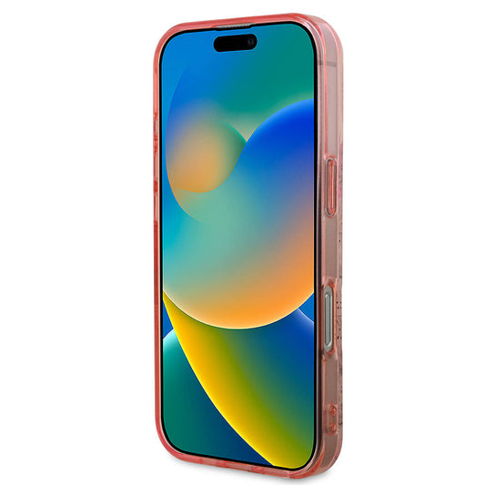 MagSafe-deksel for Apple iPhone 16 Pro Max, Guess, IML Flower & Tonal Circle, Rosa