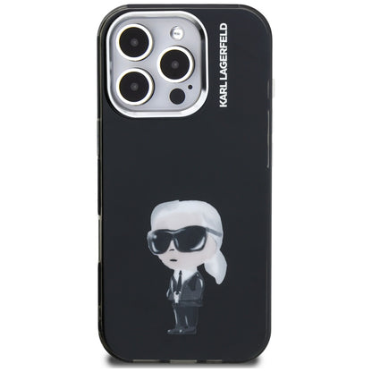 MagSafe-deksel for Apple iPhone 16 Pro Max, Karl Lagerfeld, IML Aquarelle Logo Karl, Svart