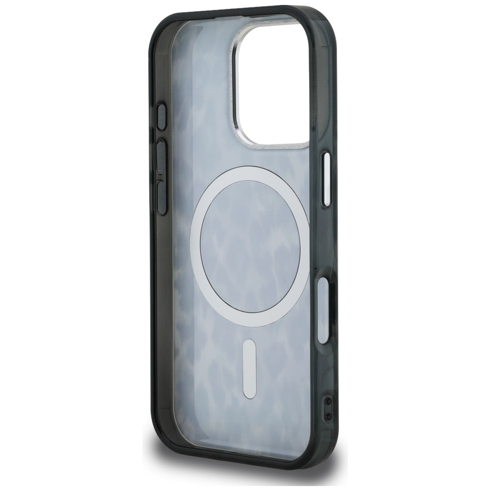 MagSafe-deksel for Apple iPhone 16 Pro Max, Karl Lagerfeld, IML Leopard-mønster, Svart