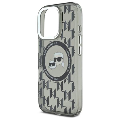 MagSafe-deksel for Apple iPhone 16 Pro Max, Karl Lagerfeld, IML Monogram Karl & Choupette's Heads, Svart