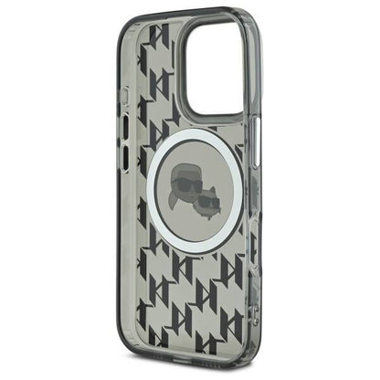 MagSafe-deksel for Apple iPhone 16 Pro Max, Karl Lagerfeld, IML Monogram Karl & Choupette's Heads, Svart