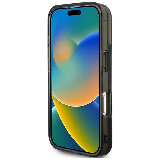 MagSafe-deksel for Apple iPhone 16 Pro Max, Karl Lagerfeld, Liquid Glitter Choupette Logo, Svart