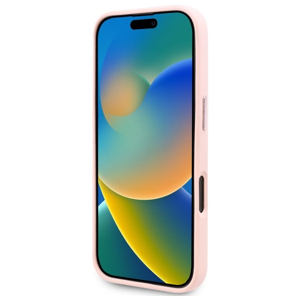 MagSafe-deksel for Apple iPhone 16 Pro Max, Karl Lagerfeld, Silicone Shadow Metal Initial, Rosa