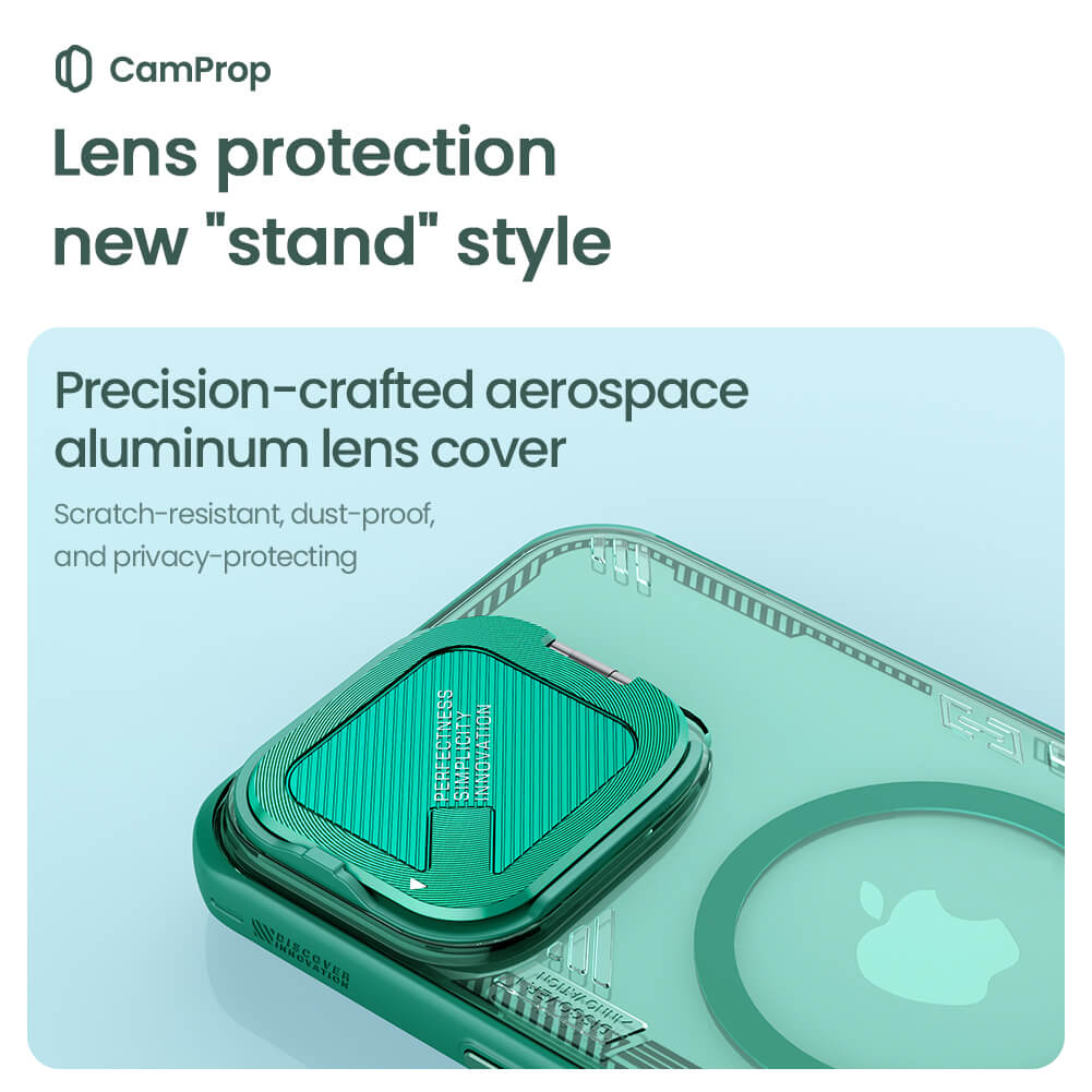 MagSafe-deksel for Apple iPhone 16 Pro Max, Nillkin, Iceblade Prop (uten kamerautskjæring), Grønn