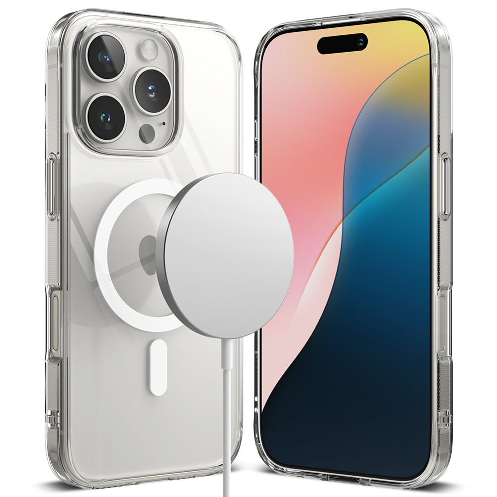 MagSafe-deksel for Apple iPhone 16 Pro Max, Ringke, Fusion, Transparent
