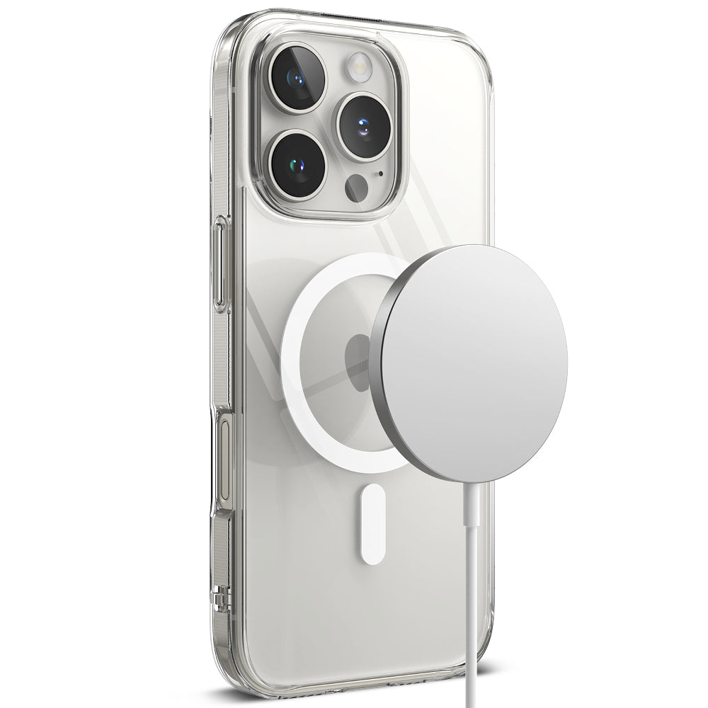 MagSafe-deksel for Apple iPhone 16 Pro Max, Ringke, Fusion, Transparent
