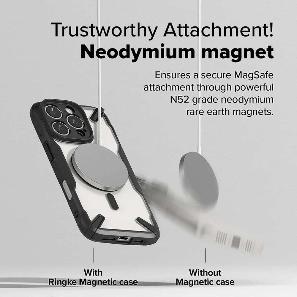 MagSafe-deksel for Apple iPhone 16 Pro Max, Ringke, Fusion X, Svart