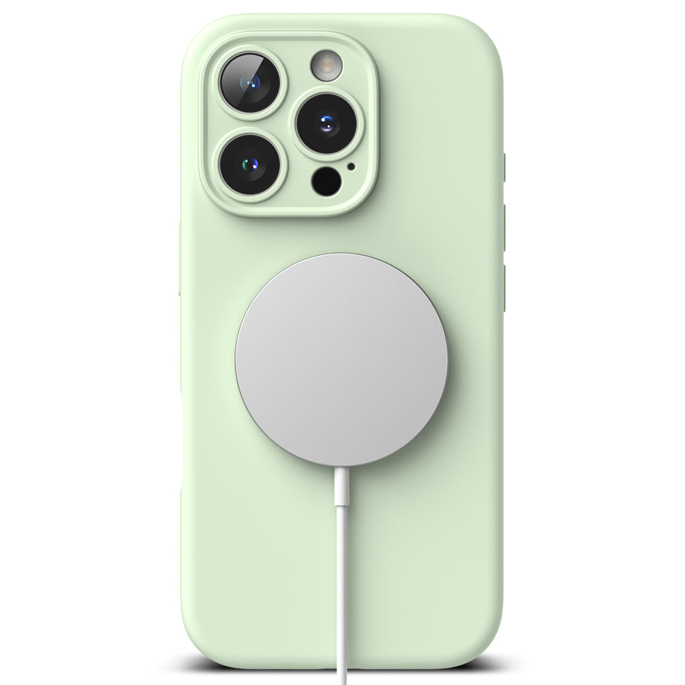 MagSafe-deksel for Apple iPhone 16 Pro Max, Ringke, silikon, lysegrønn