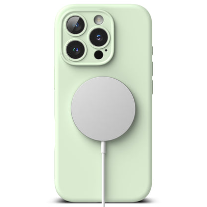 MagSafe-deksel for Apple iPhone 16 Pro Max, Ringke, silikon, lysegrønn