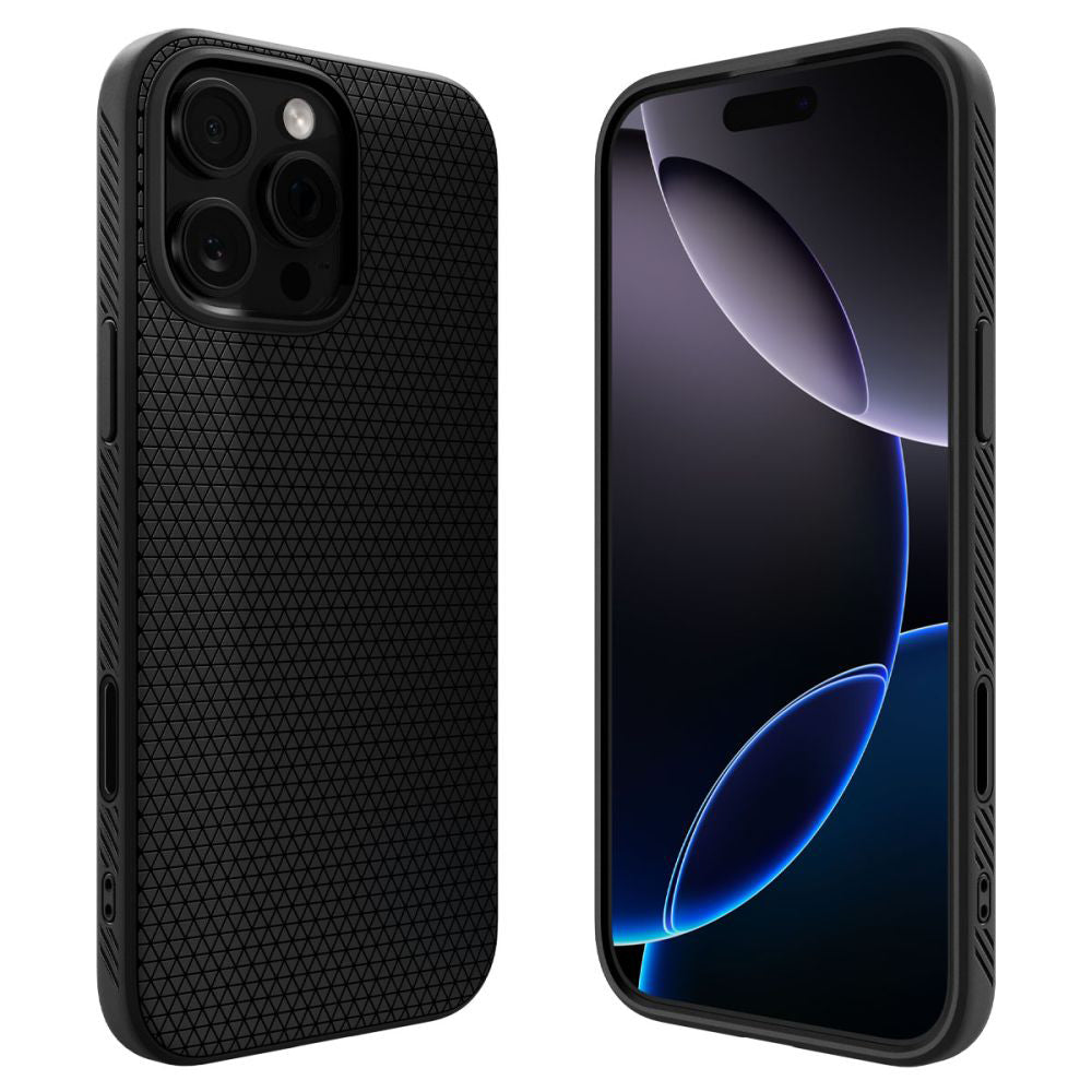 MagSafe-deksel for Apple iPhone 16 Pro Max, Spigen, Liquid Air T, Matt Svart