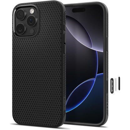 MagSafe-deksel for Apple iPhone 16 Pro Max, Spigen, Liquid Air T, Matt Svart