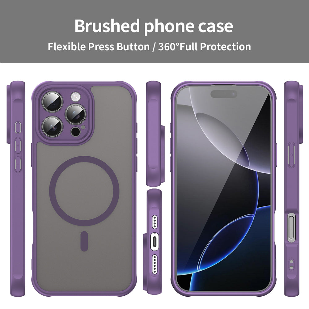 MagSafe-deksel for Apple iPhone 16 Pro Max, Techsuit, HaloFrost II, Lilla