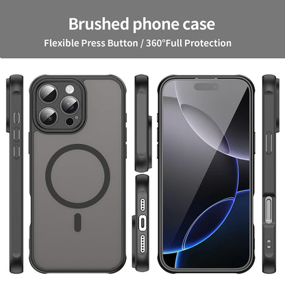 MagSafe-deksel for Apple iPhone 16 Pro Max, Techsuit, HaloFrost II, Svart