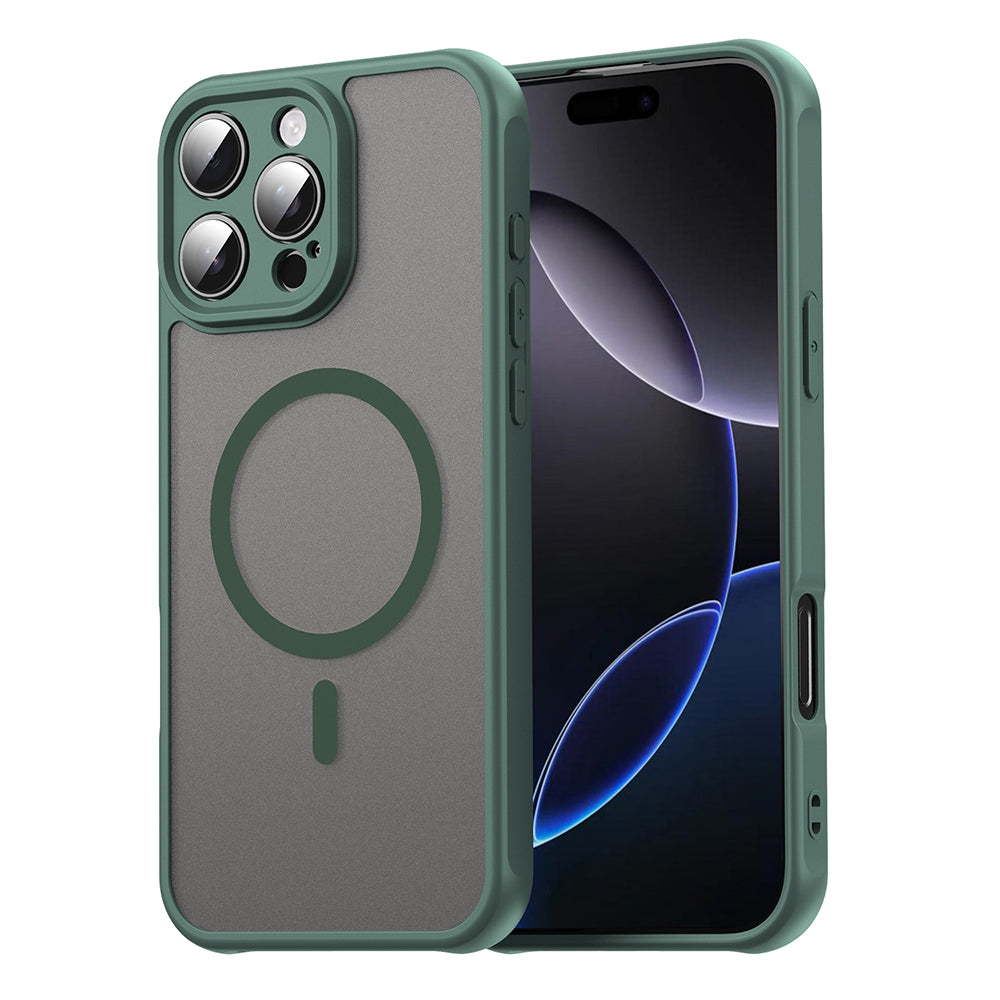 MagSafe-deksel for Apple iPhone 16 Pro Max, Techsuit, HaloFrost II, Grønn