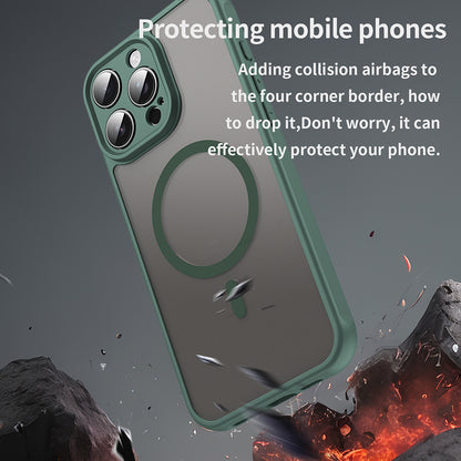 MagSafe-deksel for Apple iPhone 16 Pro Max, Techsuit, HaloFrost II, Grønn
