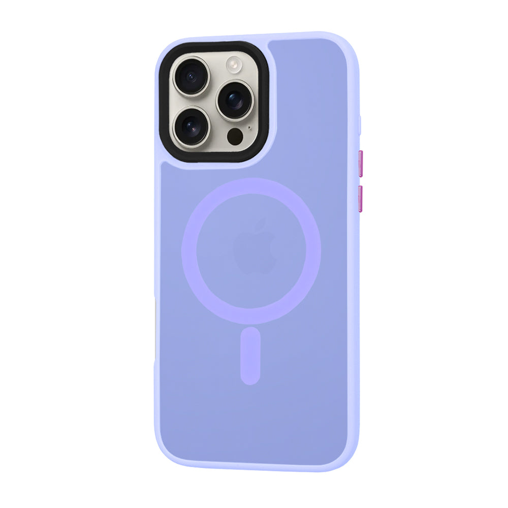 MagSafe-deksel for Apple iPhone 16 Pro Max, Techsuit, HaloFrost, Lys lilla