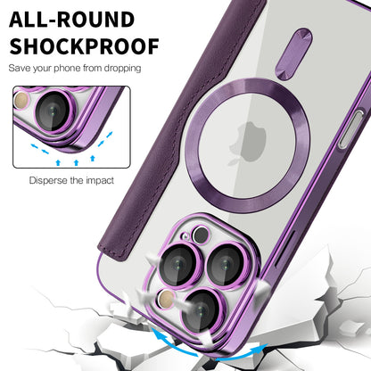 MagSafe-deksel for Apple iPhone 16 Pro Max, Techsuit, SmartMag Book, Lilla