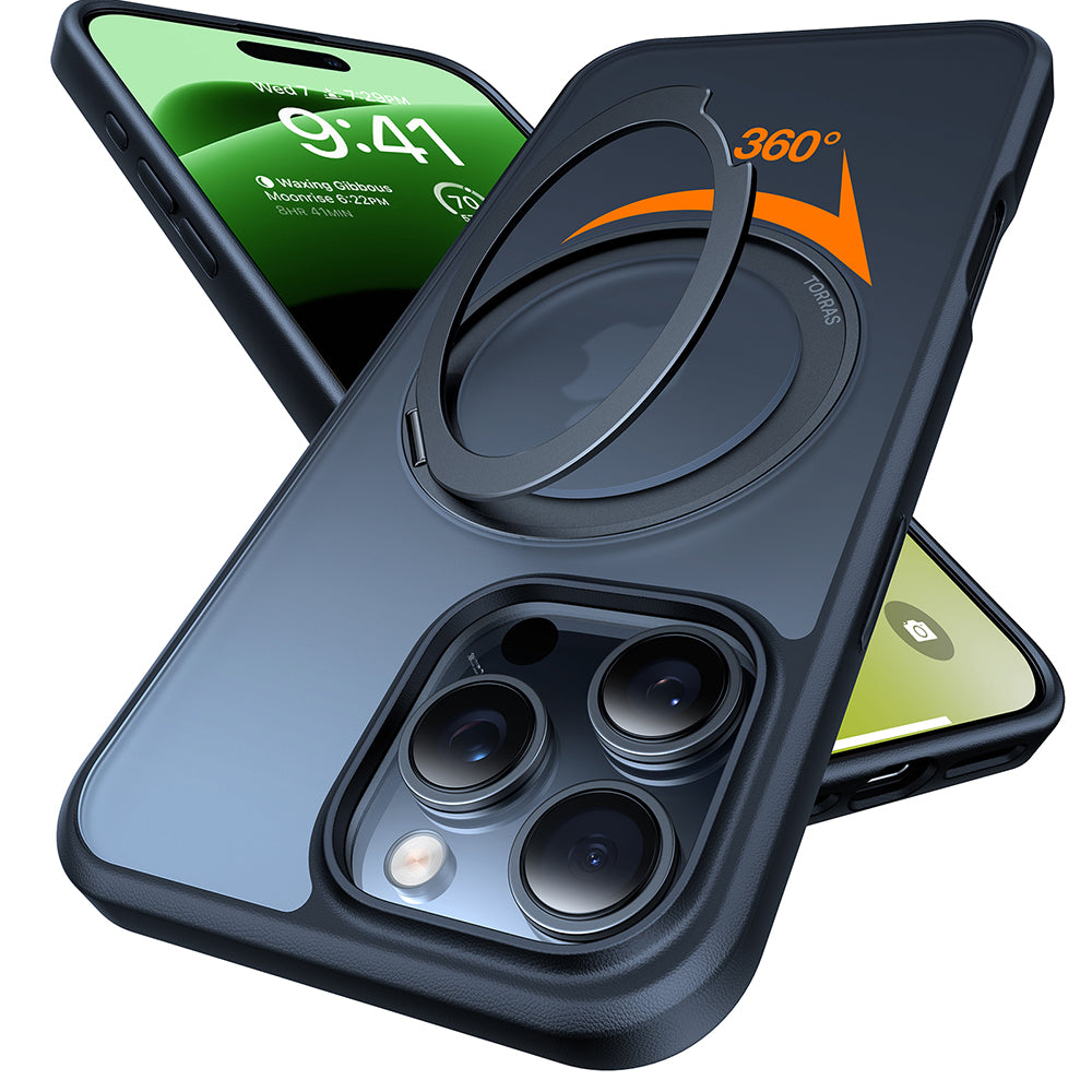 MagSafe-deksel for Apple iPhone 16 Pro Max, Torras, Ostand Pro, Svart