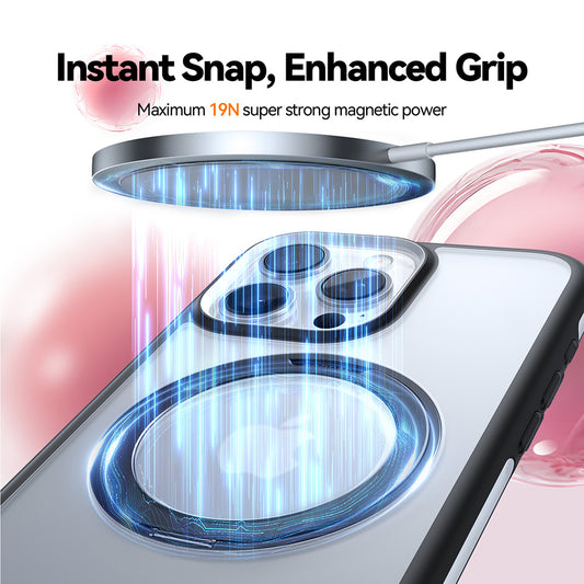 MagSafe-deksel for Apple iPhone 16 Pro Max, Torras, Ostand R Fusion, Svart