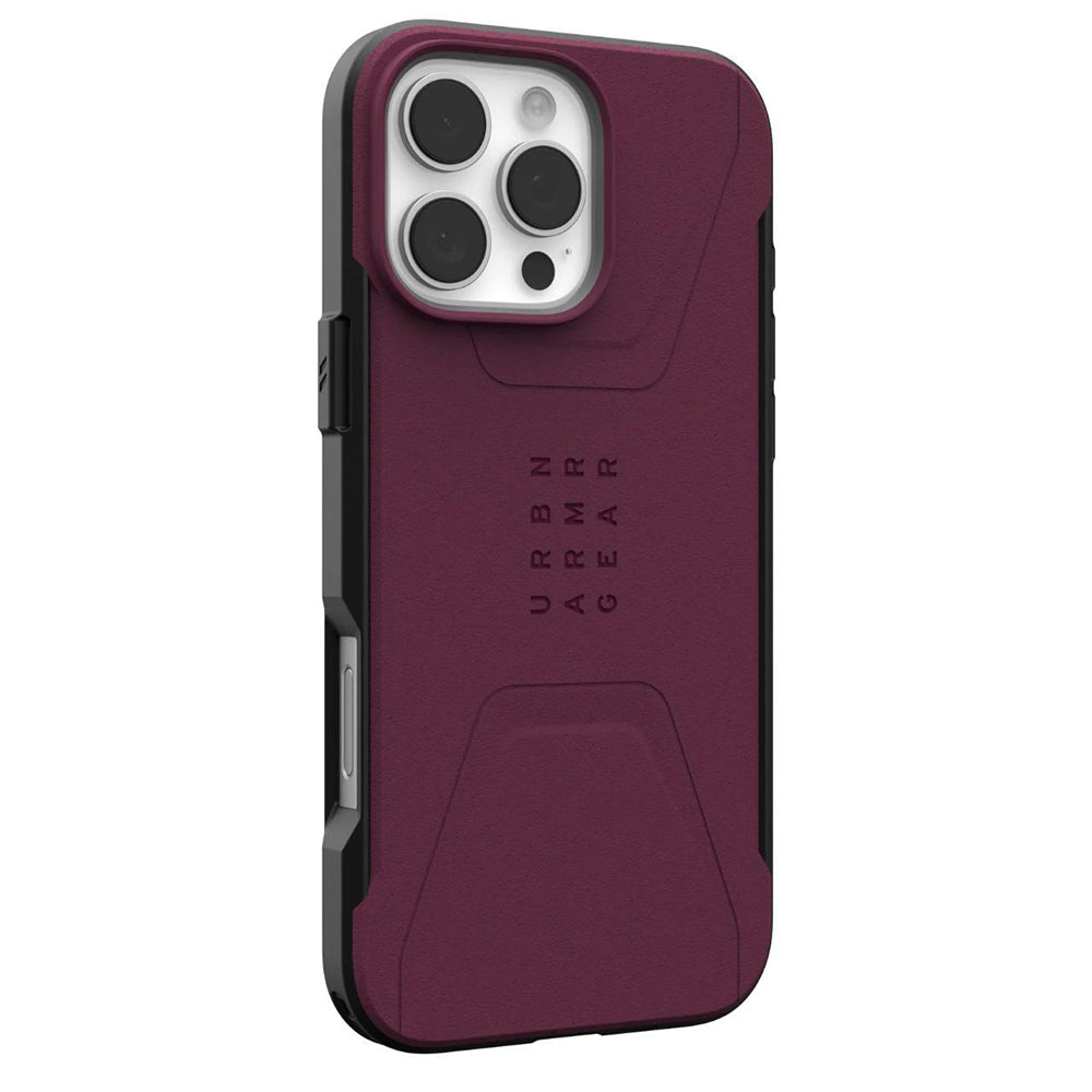 MagSafe-deksel for Apple iPhone 16 Pro Max, Urban Armor Gear, Civilian, Burgunder