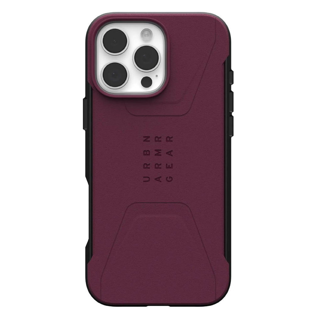 MagSafe-deksel for Apple iPhone 16 Pro Max, Urban Armor Gear, Civilian, Burgunder