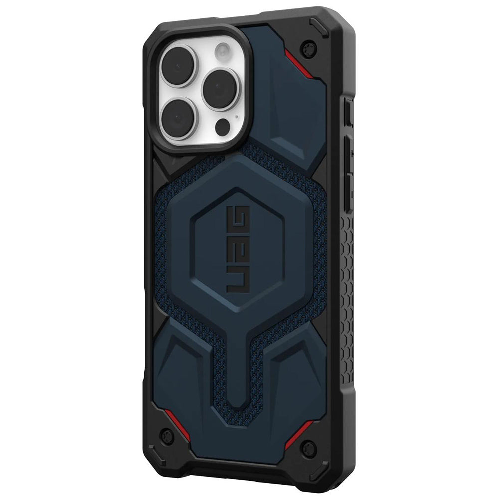 MagSafe-deksel for Apple iPhone 16 Pro Max, Urban Armor Gear, Monarch Pro Kevlar, Marineblå