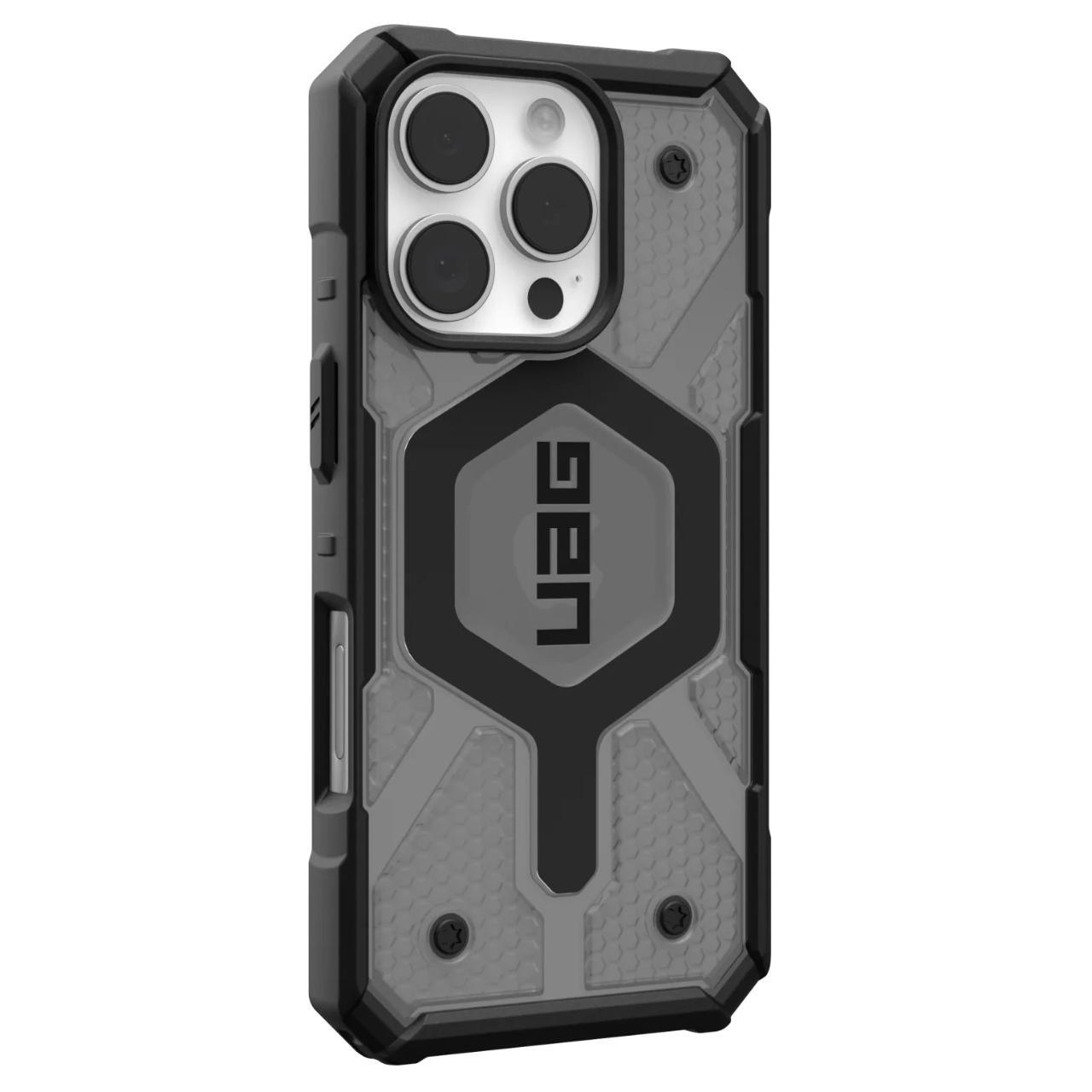 MagSafe-deksel for Apple iPhone 16 Pro Max, Urban Armor Gear, Pathfinder Clear, Grå