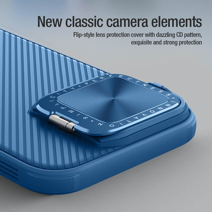 MagSafe-deksel for Apple iPhone 16 Pro, Nillkin, CamShield Prop, Blå