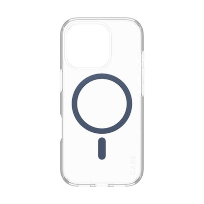 MagSafe-deksel for Apple iPhone 16 Pro, PanzerGlass, Care Urban Combat, Blå Transparent