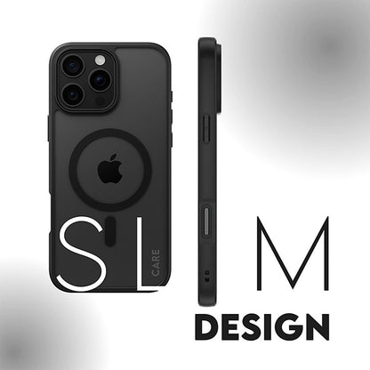 MagSafe-deksel for Apple iPhone 16 Pro, PanzerGlass, Frame, Svart Transparent