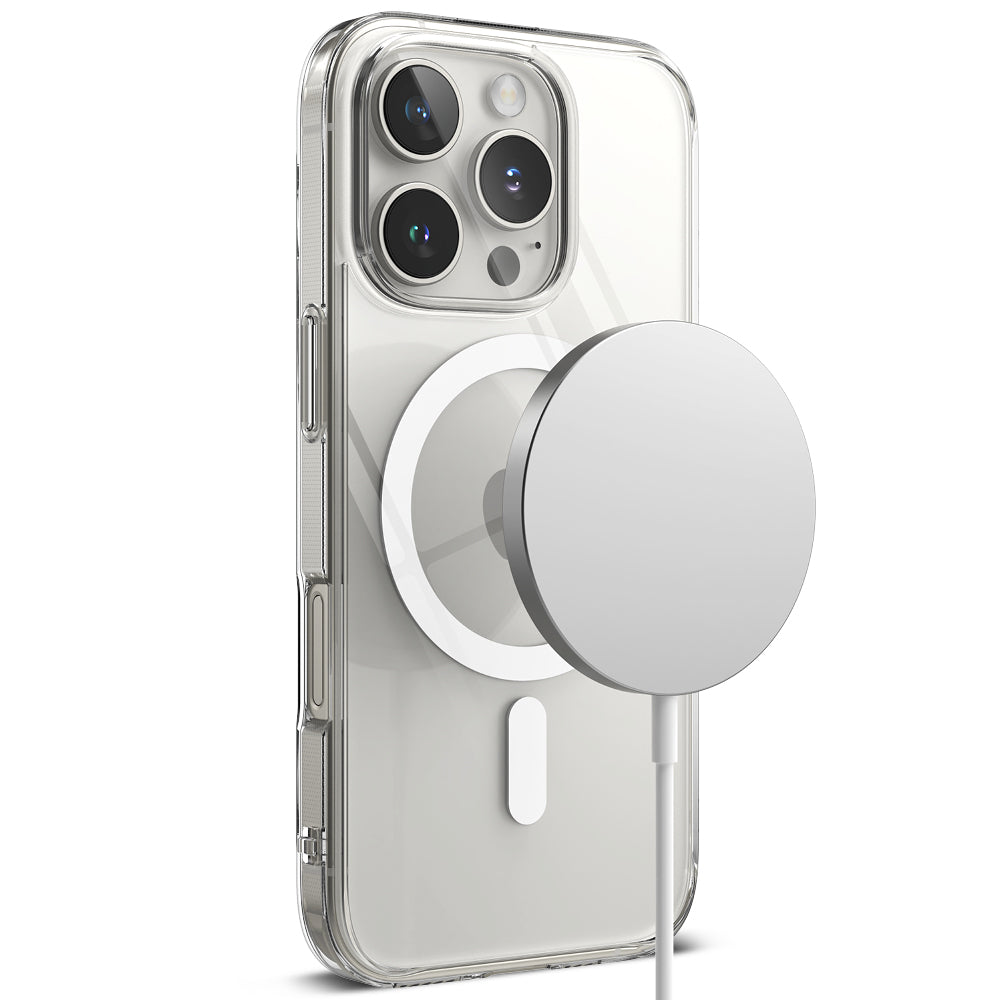 MagSafe-deksel for Apple iPhone 16 Pro, Ringke, Fusion, Transparent