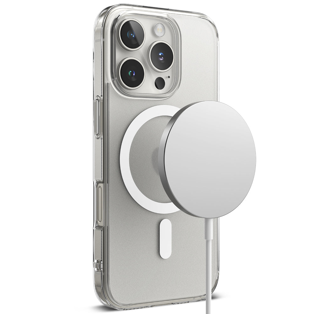 MagSafe-deksel for Apple iPhone 16 Pro, Ringke, Fusion, Matt Transparent