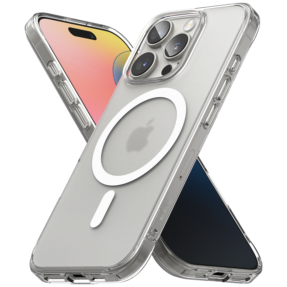 MagSafe-deksel for Apple iPhone 16 Pro, Ringke, Fusion, Matt Transparent