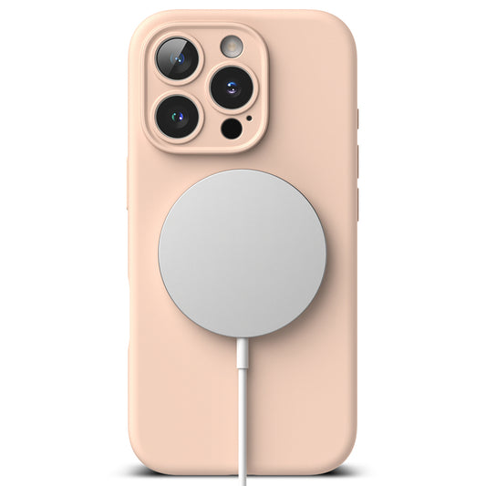 MagSafe-deksel for Apple iPhone 16 Pro, Ringke, silikon, rosa