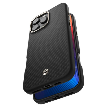 MagSafe-deksel for Apple iPhone 16 Pro, Spigen, Enzo Aramid, Svart