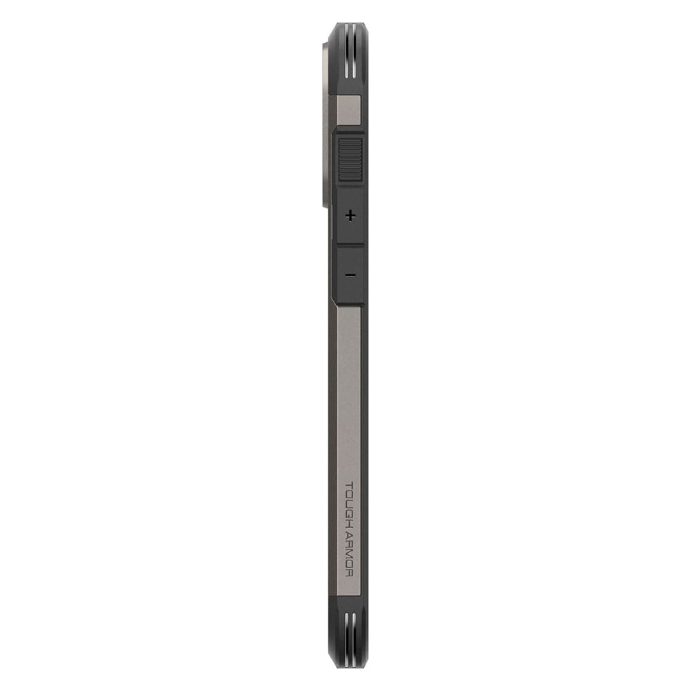 MagSafe-deksel for Apple iPhone 16 Pro, Spigen, Tough Armor, Grå ACS08145
