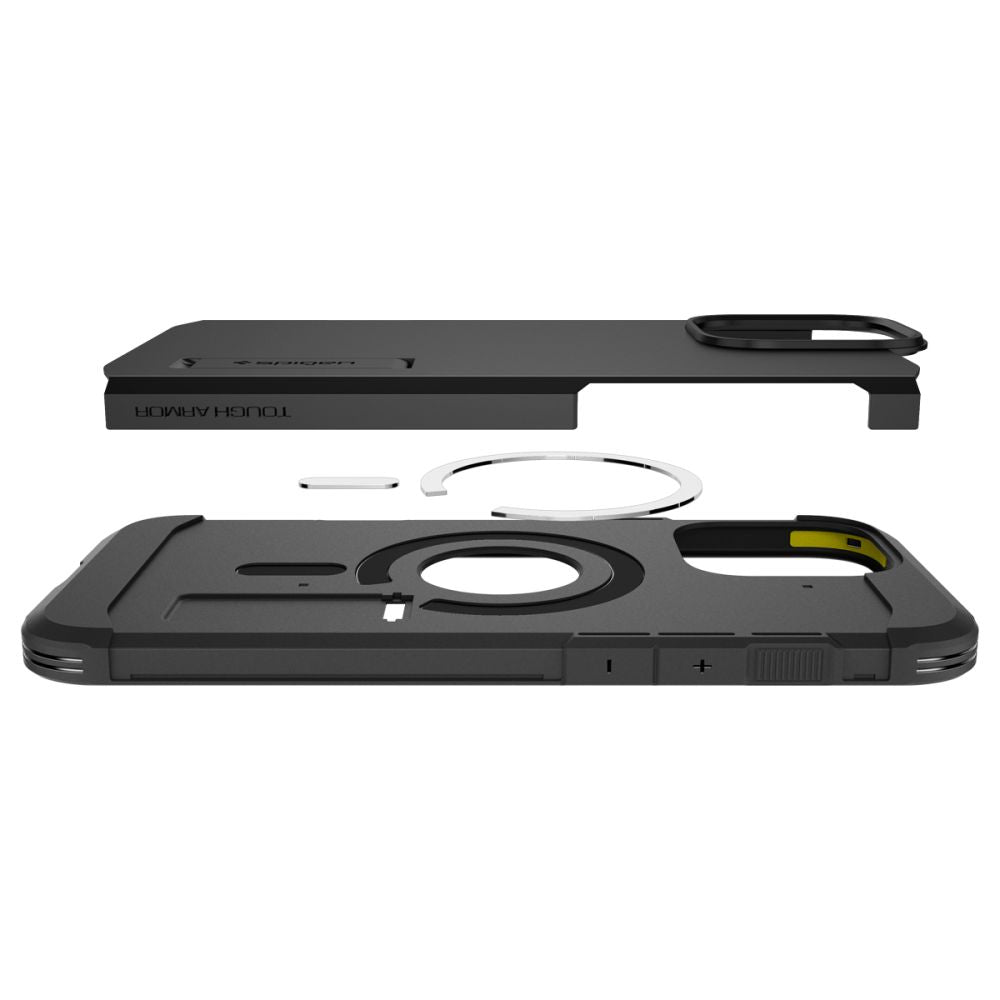 MagSafe-deksel for Apple iPhone 16 Pro, Spigen, Tough Armor, svart ACS08146