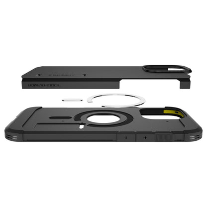 MagSafe-deksel for Apple iPhone 16 Pro, Spigen, Tough Armor, svart ACS08146
