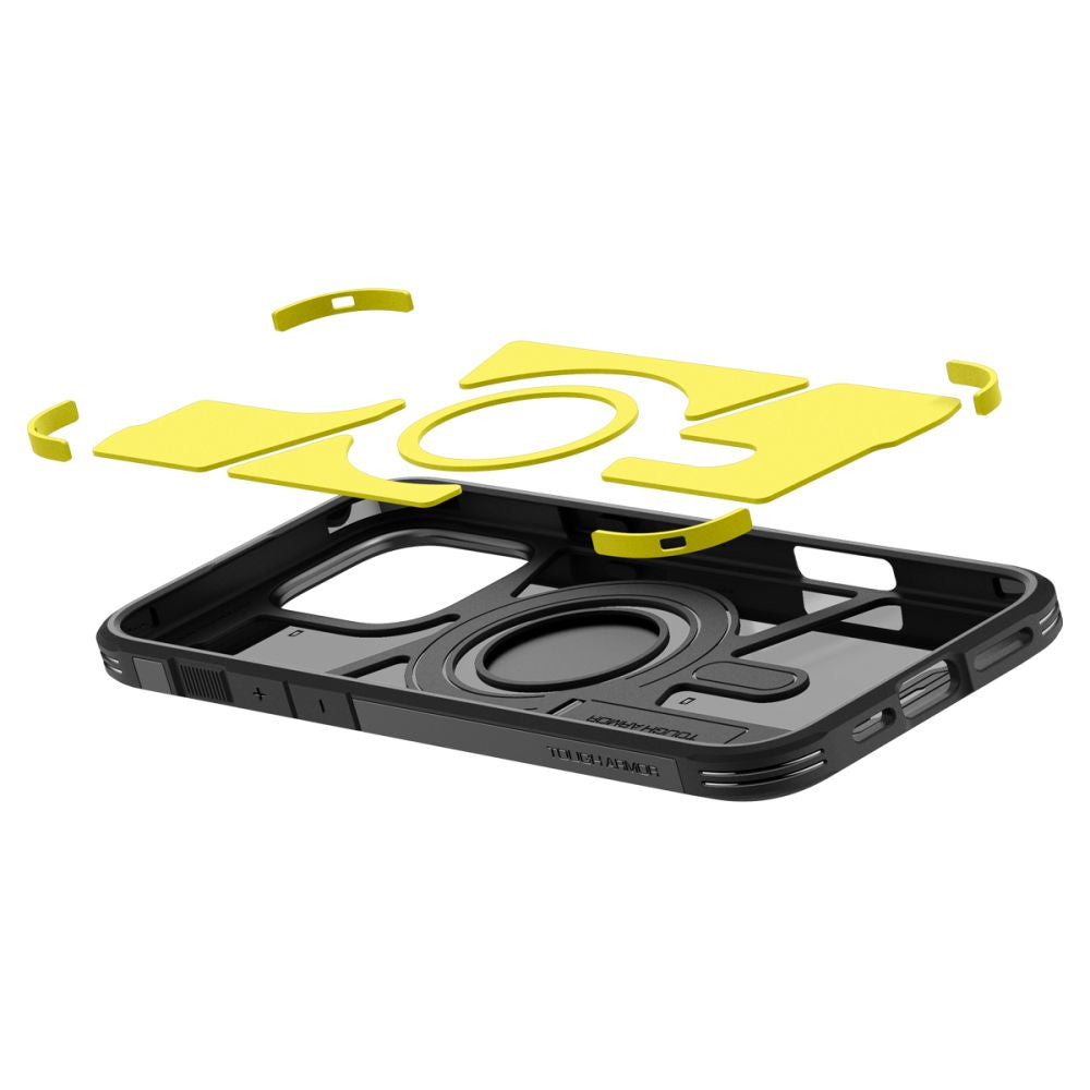MagSafe-deksel for Apple iPhone 16 Pro, Spigen, Tough Armor, svart ACS08146