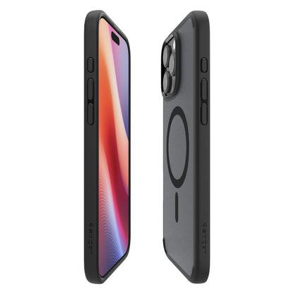 MagSafe-deksel for Apple iPhone 16 Pro, Spigen, Ultra Hybrid, Satinert svart ACS08134