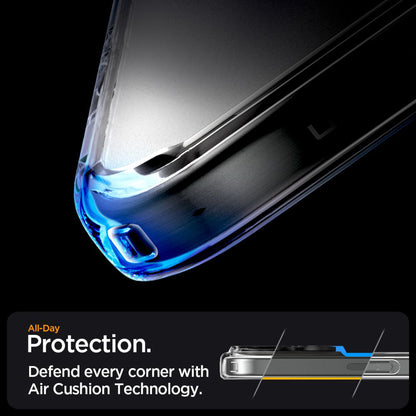 MagSafe-deksel for Apple iPhone 16 Pro, Spigen, Ultra Hybrid, Satinert Transparent ACS08133